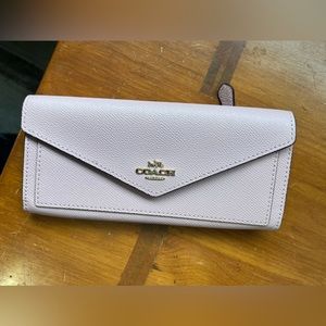 Coach light pink wallet
